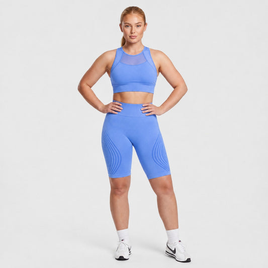 Ionix Labs Shaping Shorts in blue, front view